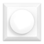Noxion Cache interrupteur rotatif pour Variateur LED | Bord Doux - Blanc
