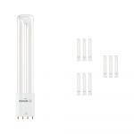 Lot 10x Ledvance Dulux-L LED 8W - 830 Blanc Chaud | Équivalent 18W
