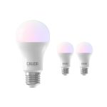 Lot 3x Calex Smart Tuya Wifi E27 Poire 8.5W 806lm - 822-840 Variable Blanc | RGBW - Dimmable - Équivalent 60W