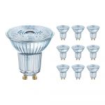 Lot 10x Ledvance Performance Spot LED Réflecteur GU10 PAR16 4.5W 350lm 36D - 940 Blanc Froid | Meilleur rendu des couleurs - Dimmable - Équivalent 50W