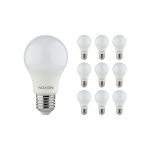 Lot 10x Noxion Lucent Classic LED E27 Poire Dépolie 8W 806lm - 930 Blanc Chaud | Meilleur Rendu Des Couleurs - Équivalent 60W