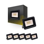 Lot 6x Projecteur LED 20W 2000lm 100D - 830 Blanc Chaud | IP66 - Symétrique