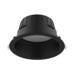 Noxion Downlight LED Hera Profond Encastré Noir 9W 900lm - 827-840 CCT | 146mm - Diamètre 120mm