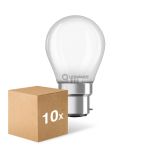 Lot 10x Ledvance Classic LED B22d Poire Dépolie 4W 470lm - 827 Blanc Très Chaud | Équivalent 40W