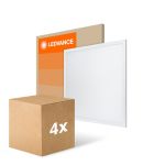 Lot 4x Ledvance Panneau LED Compact Aluminium Blanc 33W 3630lm - 830 Blanc Chaud | 60x60cm