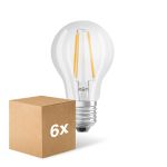 Lot 6x Ledvance Classic LED E27 Poire Filament Claire 7W 806lm - 827 Blanc Très Chaud | Dimmable - Équivalent 60W