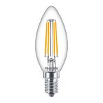 Lot 10x Philips Corepro LED Bougie E14 Filament Claire 6.5W 806lm - 827 Blanc Très Chaud | Équivalent 60W