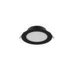 Noxion Downlight LED Hera Plat Noir 9W 900lm - 827-840 CCT | 132mm - Diamètre 118mm