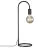 Nordlux Lampe De Table Paco Métal Noir | E27 