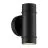 Nordlux Artilus Applique Murale Aluminium et Verre Noir | IP54 - Convient pour 2x GU10