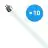 Lot 10x Philips MASTER TL5 HO 80W - 840 Blanc Froid | 145cm