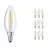 Lot 10x Ledvance CLASSIC LED E14 Bougie Filament Claire 4W 470lm - 840 Blanc Froid | Équivalent 40W