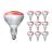 Lot 10x Philips BR125 IR 250W E27 230-250V Rouge