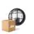 Lot 4x D'Lite Applique Murale Ecco Noir Ronde | IP54 - Convient pour 1x E27