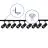 Ensemble complet Rail Monophasé Rail L 2 x 2 Mètre Noir | incl. 9x Spot + GU10 2700K 3W Dimmable + Embout, Connecteur d’Alimentation et L -Connecteur