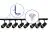 Ensemble complet Rail Monophasé Rail L 1 x 2 Mètre Noir | incl. 8x Spot + GU10 2700K 3W Dimmable + Embout, Connecteur d’Alimentation et L -Connecteur