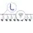 Ensemble complet Rail Monophasé Rail L 1,5 x 2 Mètre Blanc | incl. 8x Spot + GU10 2700K 3W Dimmable + Embout, Connecteur d’Alimentation et L -Connecteur 
