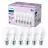 Lot 6x Philips Ampoule LED E27 Poire Dépolie 13W 1521lm - 840 Blanc Froid