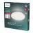Philips LED Plafonnier Wincel Blanc 40W 4300lm - 865 Lumière Du Jour | Dimmable - Télécommande