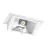 Downlight LED Murwasher Mury Maxi Gris 46W 6050lm 70x75D - 830 Blanc Chaud - 238x145mm