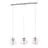Eglo Suspension Luminaire Ariscani 2 Acier Chrome | Convient pour 3x E27