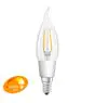 Osram Classic LED E14 Flamme Bougie Filament Claire 4.5W 470lm - 827 Blanc Très Chaud | Dimmable - Équivalent 40W