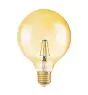 Osram Vintage 1906 LED E27 Globe Filament Dorée 125mm 4W 470lm - 824 Blanc Très Chaud | Équivalent 40W