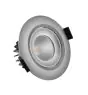 Noxion Spot LED Droplet inclinable Aluminium 6W 400lm 36D - 927 Blanc Très Chaud | Diamètre 85mm - IP44 - Meilleur rendu des couleurs - Dimmable