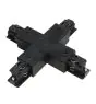 Connecteur triphasé forme X - Noir
