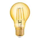 Osram Vintage 1906 LED E27 Poire Filament Dorée 4W 410lm - 824 Blanc Très Chaud | Équivalent 40W