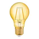 Osram Vintage 1906 LED E27 Poire Filament Dorée 2.5W 220lm - 824 Blanc Très Chaud | Équivalent 25W