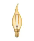Ledvance Vintage 1906 LED E14 Bougie Dorée 1.5W 120lm - 824 Blanc Très Chaud | Équivalent 15W
