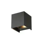 D'Lite LED Applique Murale Elingen Aluminium Noir 4.9W 480lm - 830 Blanc Chaud