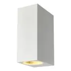 D'Lite Vrebos Applique Murale Aluminium Blanc | IP56 - Convient Pour 1x GU10 