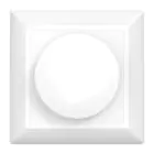 Noxion Cache interrupteur rotatif pour Variateur LED | Bord Doux - Blanc