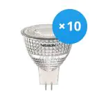 Lot 10x Noxion Spot LED GU5.3 MR16 6.1W 621lm 36D - 840 Blanc Froid | Équivalent 50W
