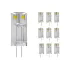 Lot 10x Noxion Bolt LED Capsule G4 0.9W 100lm - 830 Blanc Chaud | Équivalent 10W