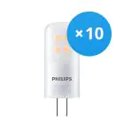 Lot 10x Philips Corepro LED Capsule G4 2.1W 210lm - 827 Blanc Très Chaud | Dimmable - Équivalent 20W