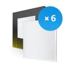 Lot 6x Panneau LED Backlit 36W 3240lm - 840 Blanc Froid | 60x60cm - UGR 