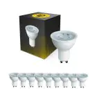 Lot 10x Spot LED GU10 PAR16 4W 345lm 36D - 827 Blanc Très Chaud | Équivalent 50W