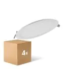 Lot 4x Ledvance Downlight LED Slim Ronde DN210 18W 1530lm 120D - 840 Blanc Froid | 225mm