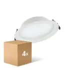 Lot 4x Ledvance Downlight LED Alu DN200 25W 2370lm 100D - 840 Blanc Froid | 215mm - IP44 