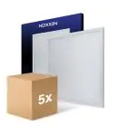 Lot 5x Noxion Panneau LED Ecowhite V4.0 28W 3400lm - 865 Lumière Du Jour | 60x60cm - Philips driver
