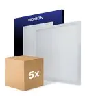 Lot 5x Noxion Panneau LED Ecowhite V4.0 28W 3200lm - 830 Blanc Chaud | 60x60cm - UGR 