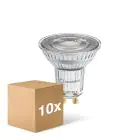 Lot 10x Ledvance LED PAR16 GU10 Réflecteur 7W 575lm 60D - 930 Blanc Chaud | Meilleur Rendu Des Couleurs - Dimmable - Équivalent 80W