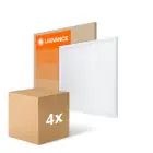 Lot 4x Ledvance Panneau LED Compact Aluminium Blanc 33W 3630lm - 830 Blanc Chaud | 60x60cm