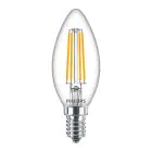 Lot 10x Philips Corepro LED Bougie E14 Filament Claire 6.5W 806lm - 827 Blanc Très Chaud | Équivalent 60W