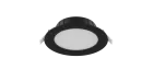Noxion Downlight LED Hera Plat Noir 9W 900lm - 827-840 CCT | 132mm - Diamètre 118mm