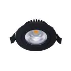 Noxion LED inclinable Slim Spot Noir Ronde 6W 550lm 60D - 927 Blanc Très Chaud | 85mm - IP54 - Dimmable - Meilleur rendu des couleurs