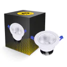 Downlight LED Ronde inclinable 7W 560lm 60D - 930 Blanc Chaud | 85mm - Diamètre 70mm - UGR <19